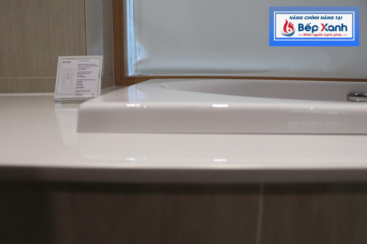 Viền bồn tắm dày, chịu lực tốt